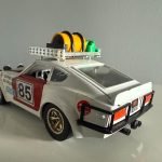 Bburago Datsun 240Z 1:24 bianco e rosso rally
