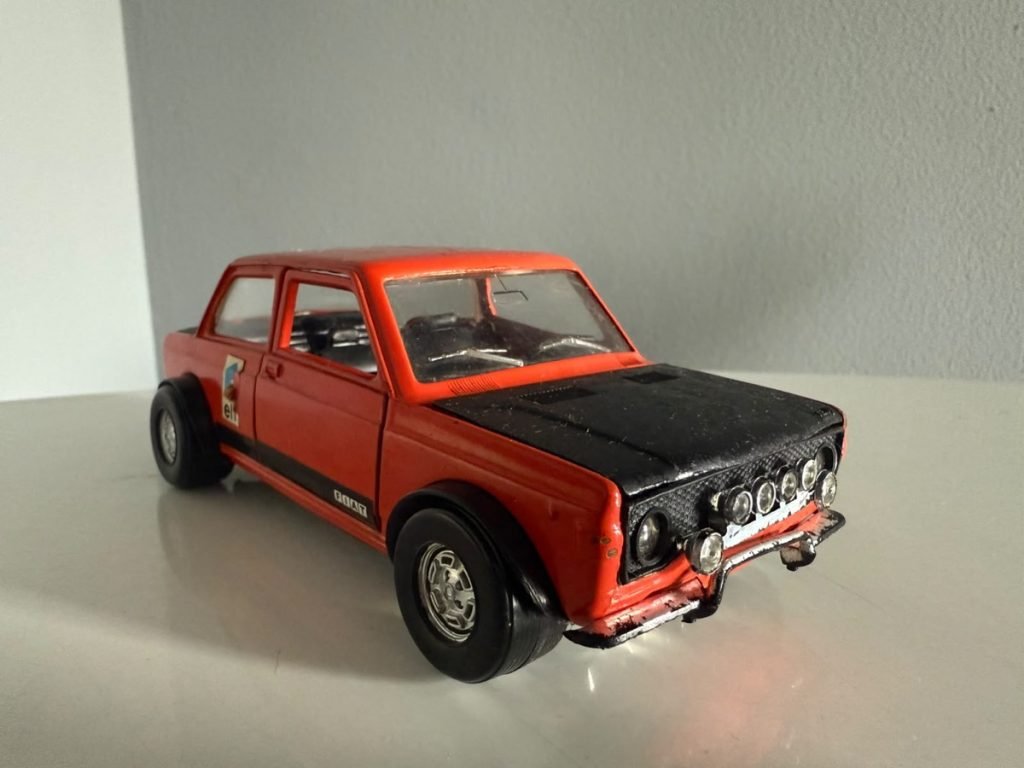 Politoys Fiat 128 Rally 1:24 arancione e nero